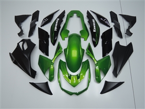 Motorcycle Fairings Kit - 2010-2013 Kawasaki Z1000 Green/Black Fairings | DSCN6329