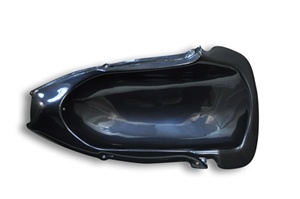 Obort Gray Metallic Undertail for Hayabusa (08-Present) With Bulbs and LED Lights (product code# EUROS100OGM)