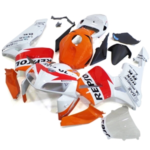 Motorcycle Fairings Kit - 2005-2006 Honda CBR600F5 Repsol White Custom Fairings | F5030411