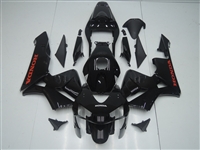 Motorcycle Fairings Kit - 2003-2004 Honda CBR600F5 Gloss Black Fairings | F503045