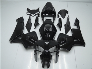 Motorcycle Fairings Kit - 2005-2006 Honda CBR600F5 Gloss Black Fairings | F505065