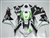 Motorcycle Fairings Kit - 2007-2008 Honda CBR600F5 White/Green Custom Fairings | F507083