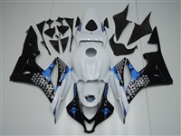 Motorcycle Fairings Kit - 2007-2008 Honda CBR600F5 White/Black Custom Fairings | F507085