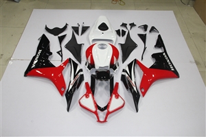 Motorcycle Fairings Kit - 2007-2008 Honda CBR600F5 White Red Fairings | F507087