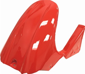 Marble Rakis Red Painted Rear Tire Hugger with Chain Guard For Suzuki GSXR 1000 05-08 (product code #HUGSGSXR1K0506R)