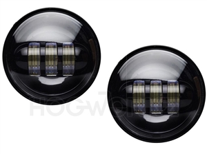 Harley Black 4.5 Inch LED Passing Lamps