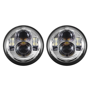 Chrome 4.65" LED Harley Daymaker Style Headlight