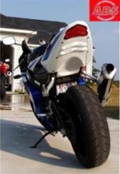 Suzuki GSX R 600 750 WHITE UNDERTAIL 2004-2005