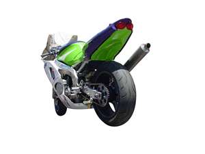 Hotbodies KAWASAKI ZX6R (98-02) ABS Undertail w/ License Plate Bracket Kit - UNPAINTED