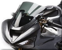 Hotbodies KAWASAKI ZX6R/RR (03-04) GP Windscreen (Dual Radius) - Dark Smoke