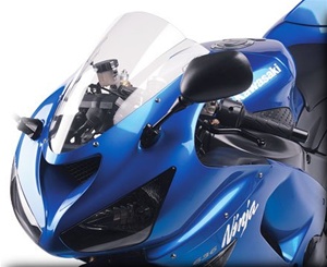 Hotbodies KAWASAKI ZX6R (05-08), ZX10R (06-07) GP Windscreen (Dual Radius) - Clear