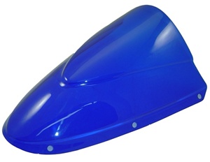 Kawasaki ZX 636 (05-06), ZX-10 (06-07) & ZX6R (07-08) Blue R Series Performance Windscreen (product code# KW-4005B)