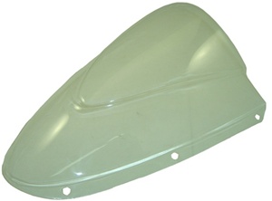 Kawasaki ZX 636 (05-06), ZX-10 (06-07) & ZX6R (07-08) Clear R Series Performance Windscreen (product code# KW-4005C)