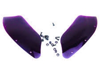 Purple colored Wind Deflectors for Memphis Shades Batwing