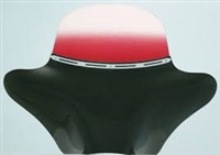 5" Ruby Colored Memphis Shades Batwing Windshield