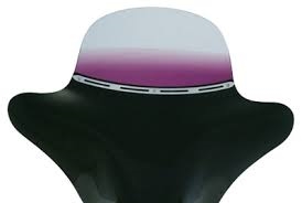 5" Purple Colored Memphis Shades Batwing Windshield