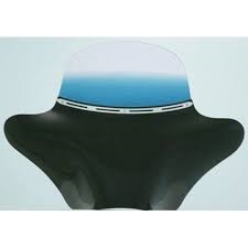 5" Blue Colored Memphis Shades Batwing Windshield