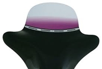 9" Gradient Purple Colored Memphis Shades Batwing Windshield