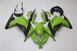 Motorcycle Fairings Kit - 2013-2017 Kawasaki Ninja300 Green/Black Fairings | MG6899