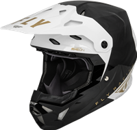 Fly Racing Formula CP Slant Helmet Black/White/Gold