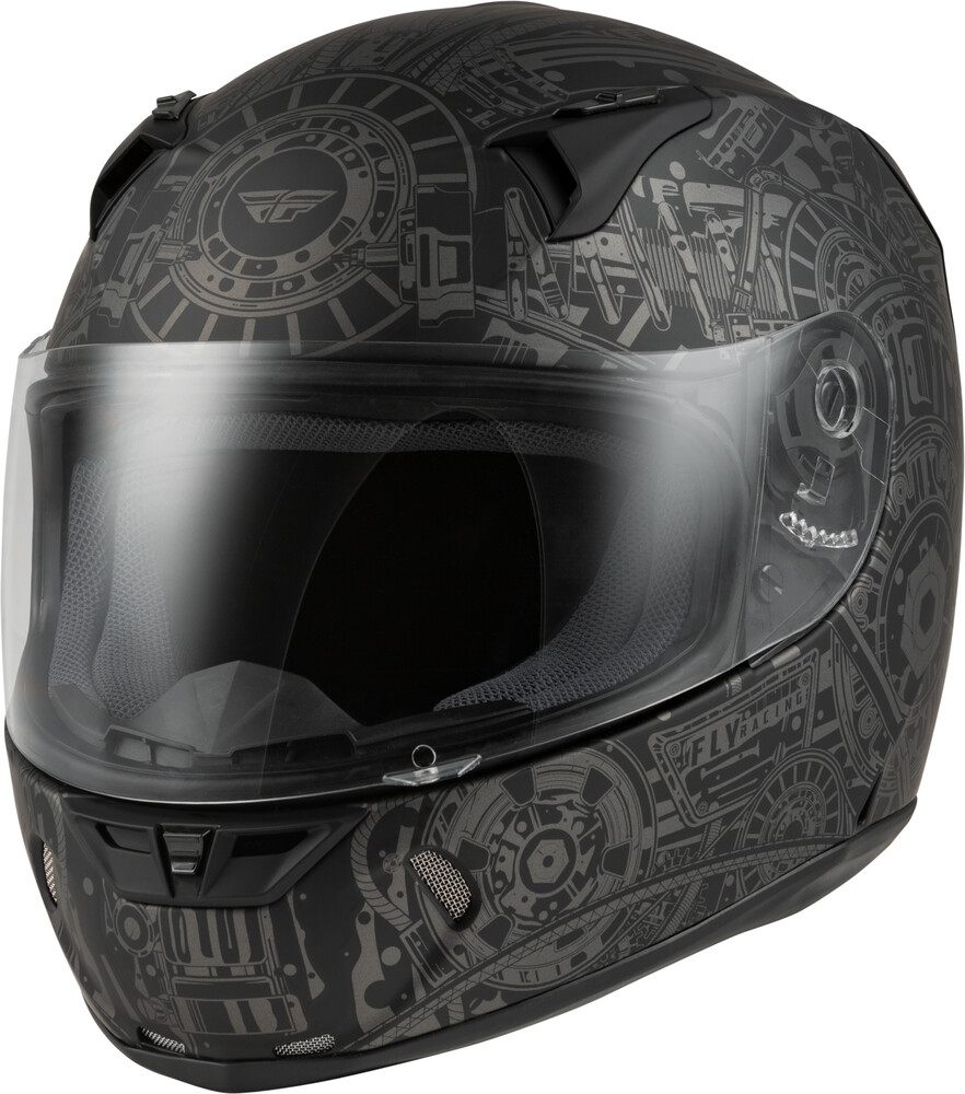 Fly Racing Revolt Matrix Helmet Matte Grey/Black