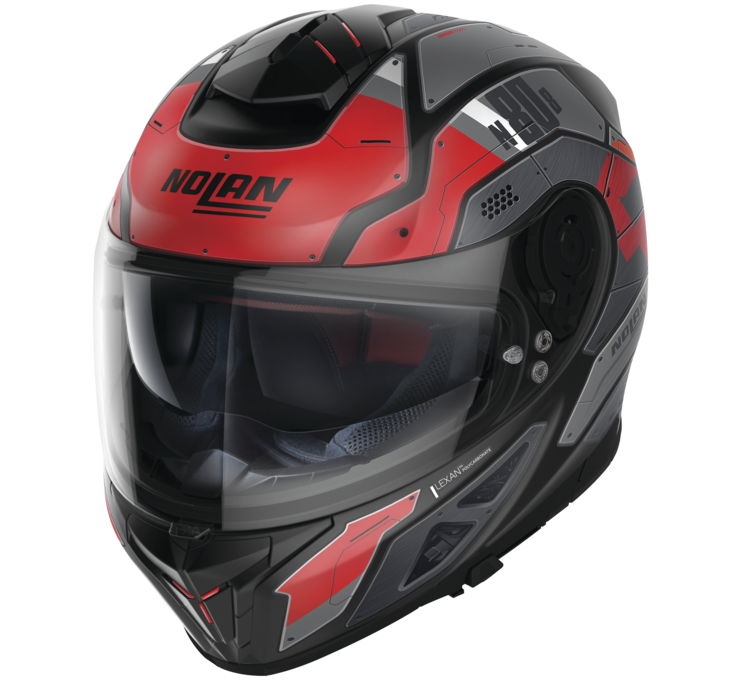 N80-8 Starscream Helmet Flat Black/Red by Nolan Helmets
