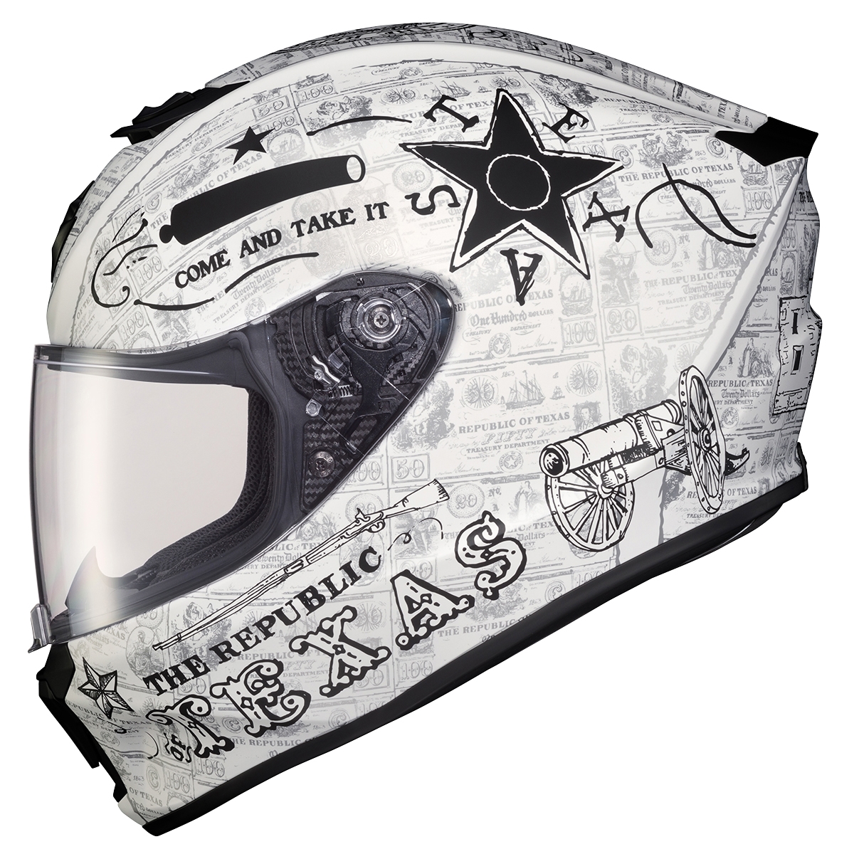 Scorpion Exo Exo-R420 Full-Face Helmet Lone Star White