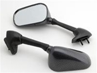 Left Side Yamaha R6 (1999-2002) OEM Style Carbon Racing Mirror for Yamaha (Product Code: MIR13CBL)