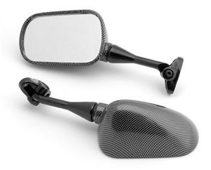 Left Side Honda F4/F4i, RC51/RVT OEM Style Carbon Racing Mirror for HONDA (Product Code: MIR25CBL)