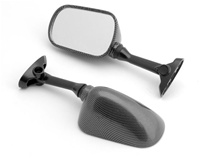 Left Side Suzuki GSXR600/750 (2000-2003) GSXR1000 (2001-2002) Hayabusa (1999-Present) OEM Style Carbon Racing Mirror for Suzuki (Product Code: MIR26CBL)