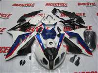 Motorcycle Fairings Kit - 2009-2014 BMW S1000RR Blue/White OEM Style Fairings | NBS1000-1