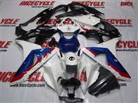 Motorcycle Fairings Kit - 2009-2014 BMW S1000RR Blue/White OEM Style Fairings | NBS1000-3