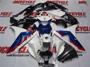 Motorcycle Fairings Kit - 2009-2014 BMW S1000RR Blue/White OEM Style Fairings | NBS1000-3