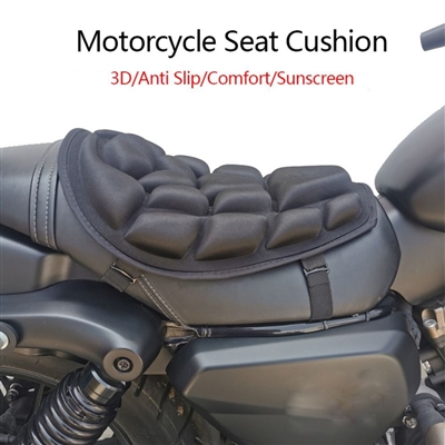 Anti Slip Motorcycle Seat Cushion Durable Breathable 3D Shock Absorption Seat Cover Sunscreen Universal Motorbike Pillow Pad Motorcycle Accessories