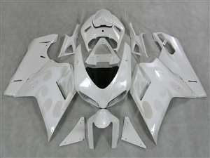 Motorcycle Fairings Kit - Ducati 1198 1098 848 Evo Pearl Tribal on Pearl White Fairings | ND848-18