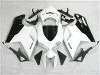 Motorcycle Fairings Kit - Ducati 1198 1098 848 Evo White/Black Fairings | ND848-21