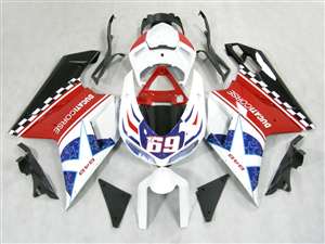 Motorcycle Fairings Kit - Ducati 1198 1098 848 Evo Nicky Hayden Star Style Fairings | ND848-25