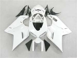 Motorcycle Fairings Kit - Ducati 1198 1098 848 Evo Gloss White Fairings | ND848-9