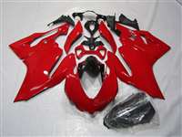 Motorcycle Fairings Kit - Ducati 1199 899 Panigale Solid Red Fairings | ND899-3