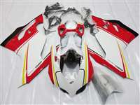 Motorcycle Fairings Kit - Ducati 1199 899 Panigale Red/White/Yellow Fairings | ND899-7
