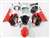 Motorcycle Fairings Kit - Honda VTR 1000 / RC 51 / RVT 1000 Red/Black/Silver Fairings | NH10006-12