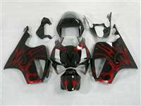 Motorcycle Fairings Kit - Honda VTR 1000 / RC 51 / RVT 1000 Candy Red Tribal Fairings | NH10006-17