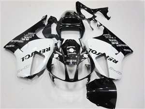 Motorcycle Fairings Kit - Honda VTR 1000 / RC 51 / RVT 1000 Black/White Repsol Fairings | NH10006-2