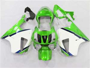 Motorcycle Fairings Kit - Honda VTR 1000 / RC 51 / RVT 1000 Green/White Fairings | NH10006-30