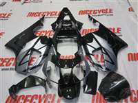 Motorcycle Fairings Kit - Honda VTR 1000 / RC 51 / RVT 1000 Silver/Black OEM Style Fairings | NH10006-4