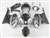 Motorcycle Fairings Kit - Honda VTR 1000 / RC 51 / RVT 1000 Silver/Black OEM Style Fairings | NH10006-6