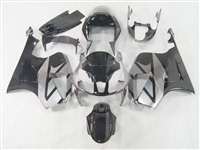 Motorcycle Fairings Kit - Honda VTR 1000 / RC 51 / RVT 1000 Silver/Black OEM Style Fairings | NH10006-6