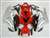Motorcycle Fairings Kit - 2004-2005 Honda CBR 1000RR Silver/Red OEM Style Fairings | NH10405-15