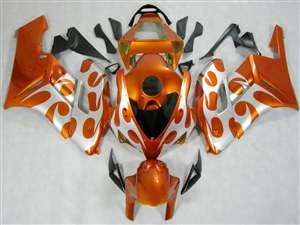 Motorcycle Fairings Kit - 2004-2005 Honda CBR 1000RR Metallic Orange Tribal Fairings | NH10405-2