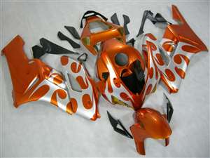 Motorcycle Fairings Kit - 2004-2005 Honda CBR 1000RR Metallic Orange Tribal Fairings | NH10405-27
